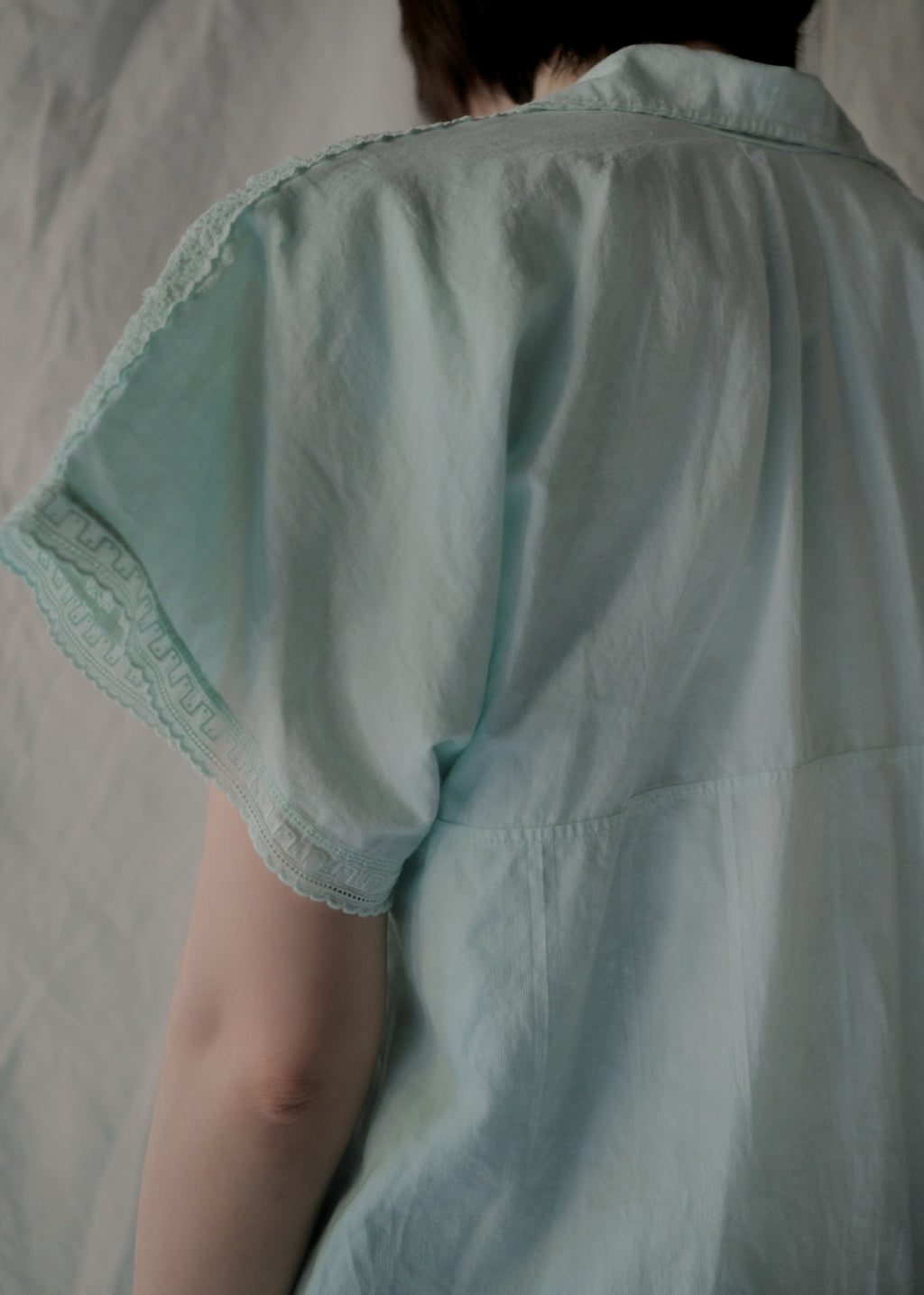 Europe Cotton Linen Night Dress Over Dyed  後染歐洲睡衣洋裝