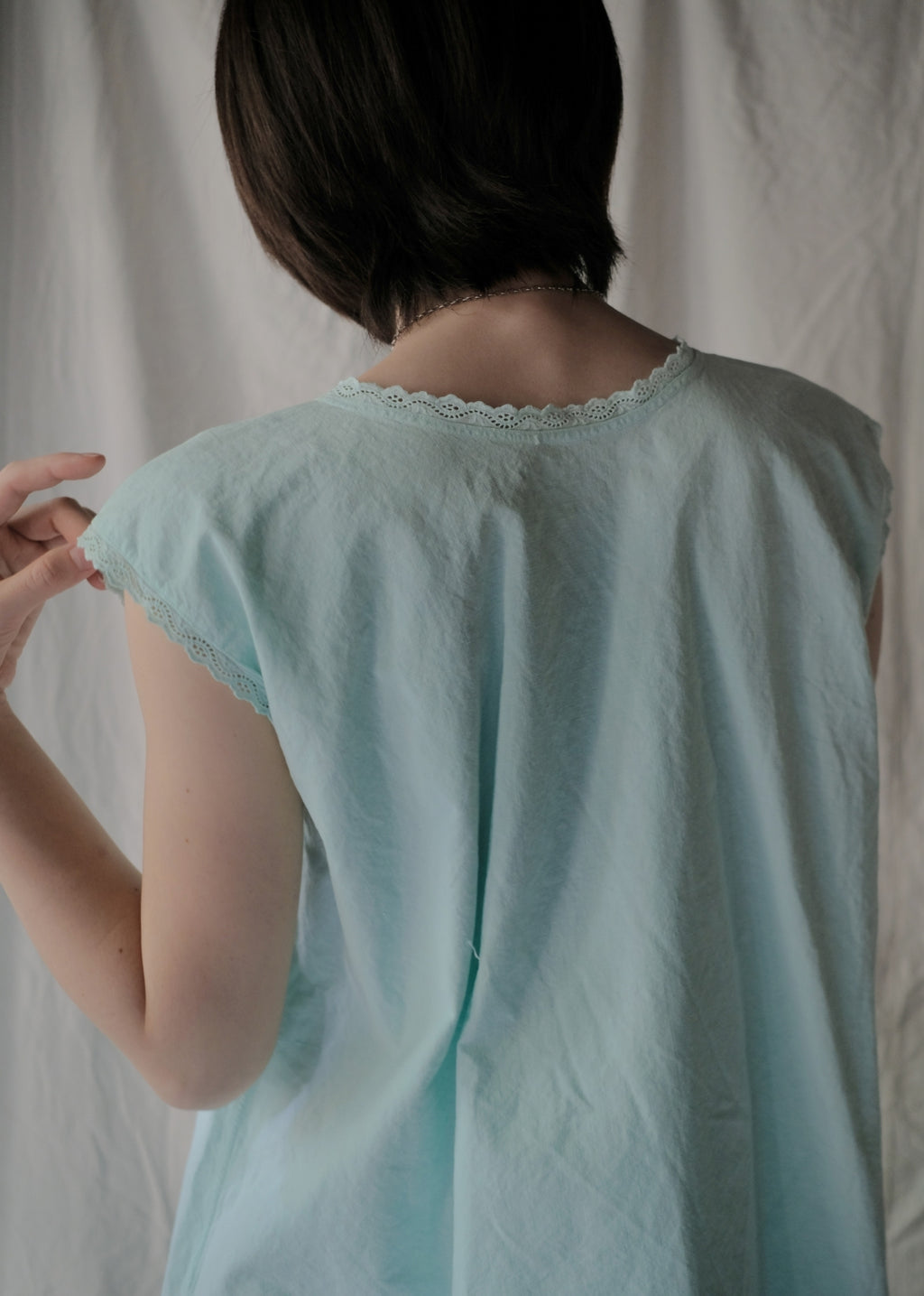 Europe Cotton Night Dress Over Dyed  後染歐洲睡衣洋裝