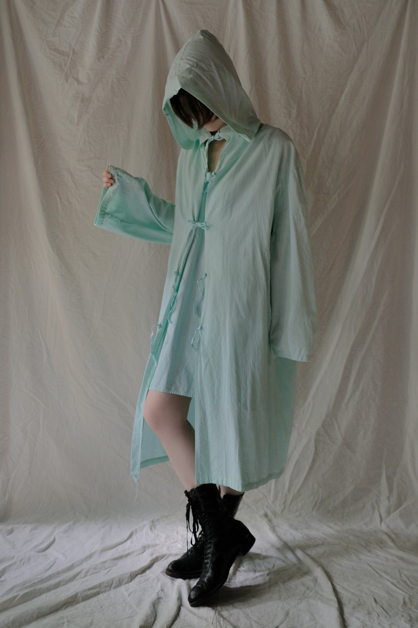 Overdyed 50-60’s Romania Army Strap Snow Parka   後染50-60's 羅馬尼亞軍用雪地大衣