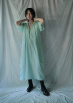 Europe Cotton Linen Night Dress Over Dyed  後染歐洲睡衣洋裝