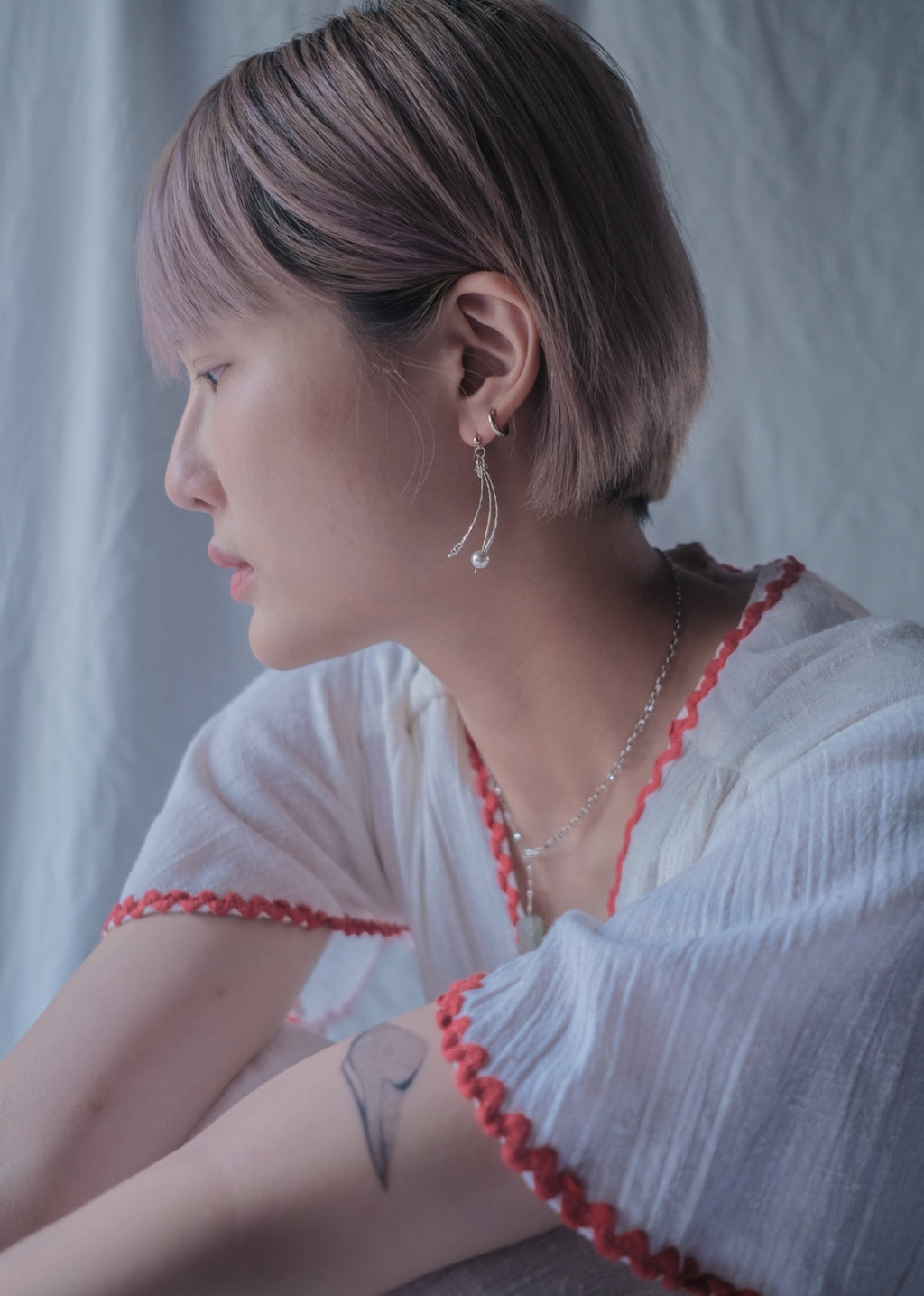 1970’s Cotton Gauze Angel Sleeve Maxi Dress / 棉紗天使袖長裙