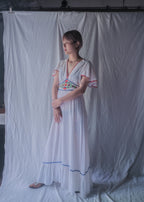 1970’s Cotton Gauze Angel Sleeve Maxi Dress / 棉紗天使袖長裙