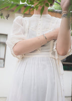 1970’s Gauze Maxi Dress 紗質長裙 / 薄紗蕾絲綁帶長裙