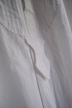 1930-1940's Vintage European / France Open-Back Drawstring Dress Shirt
