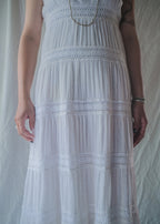 1970’s Crochet Lace Sun Dress / 鉤針蕾絲無袖洋裝