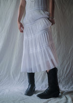 1970’s Crochet Lace Sun Dress / 鉤針蕾絲無袖洋裝