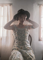 1970’s Ruffled Maxi Sun Dress / 荷葉邊蕾絲無袖洋裝