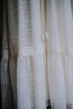 1970's Angel Sleeve Gauze Maxi Dress / 天使袖薄紗長裙