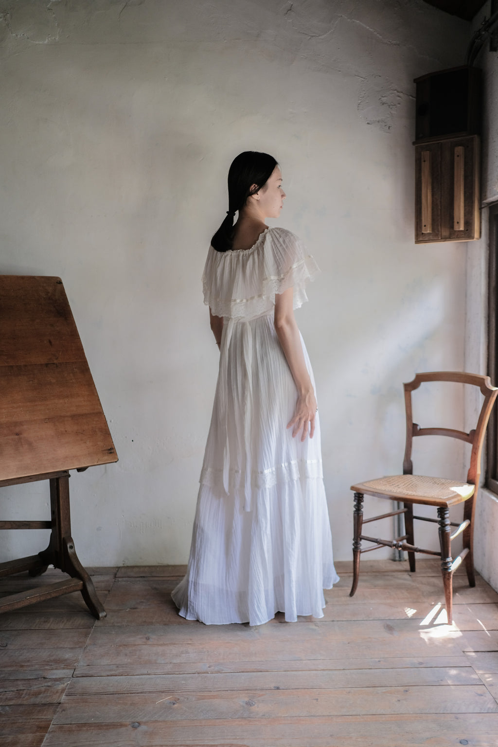 1970’s ´PENELOPE ´ Cotton Gauze Maxi Dress / 棉質薄紗長洋