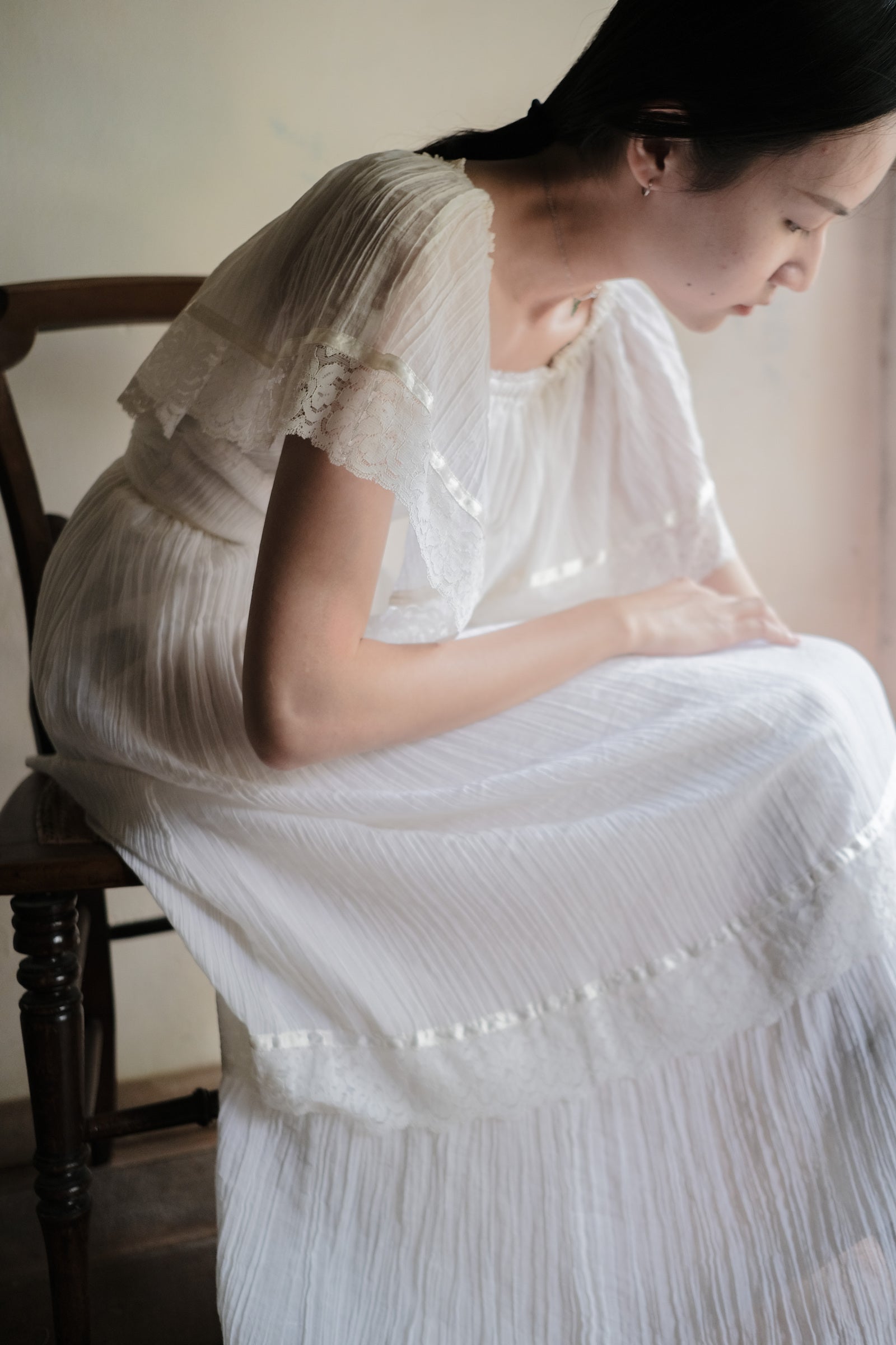 1970’s ´PENELOPE ´ Cotton Gauze Maxi Dress / 棉質薄紗長洋