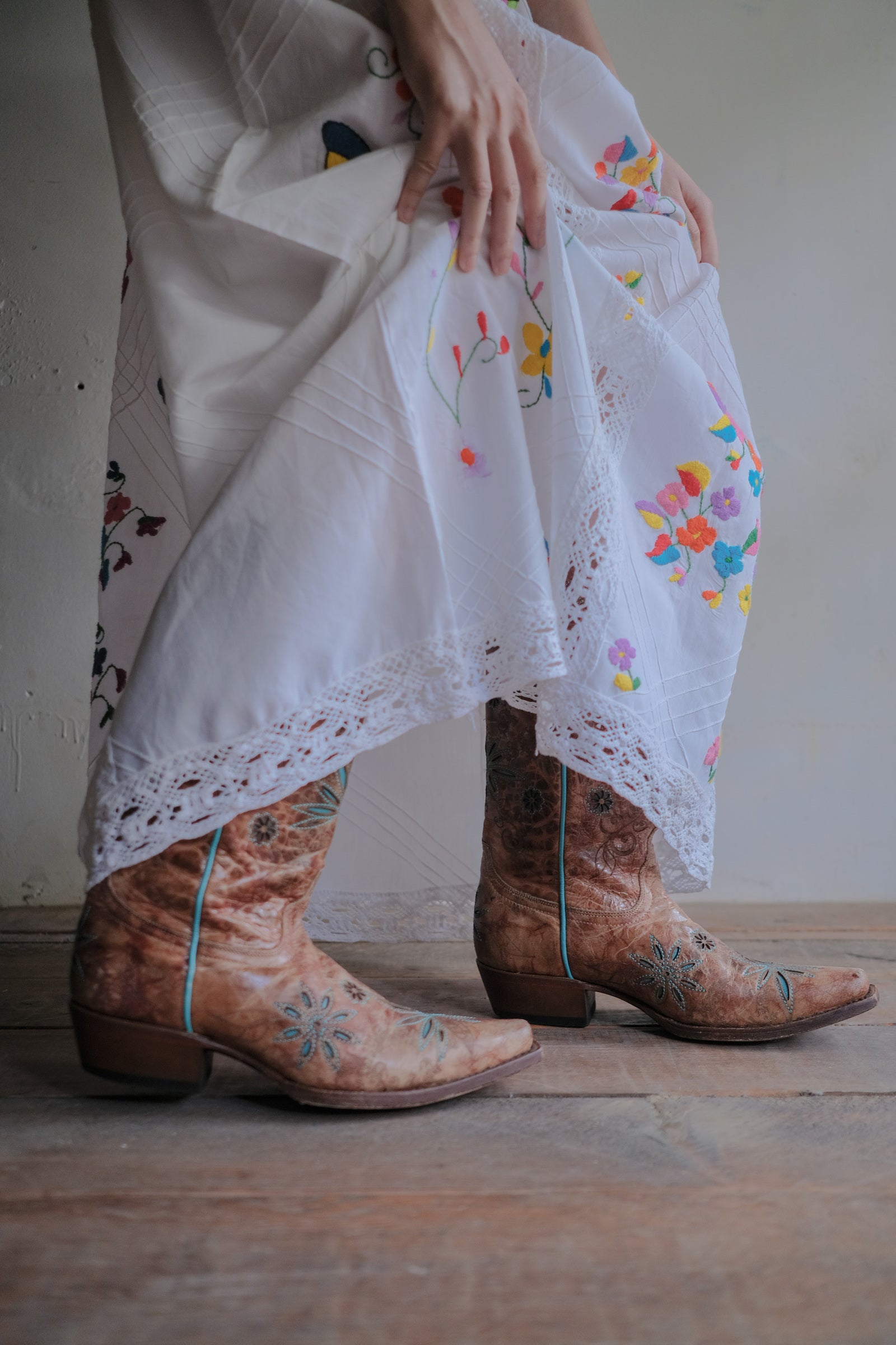Vintage Mexican Maxi Dress / 墨西哥刺繡長裙