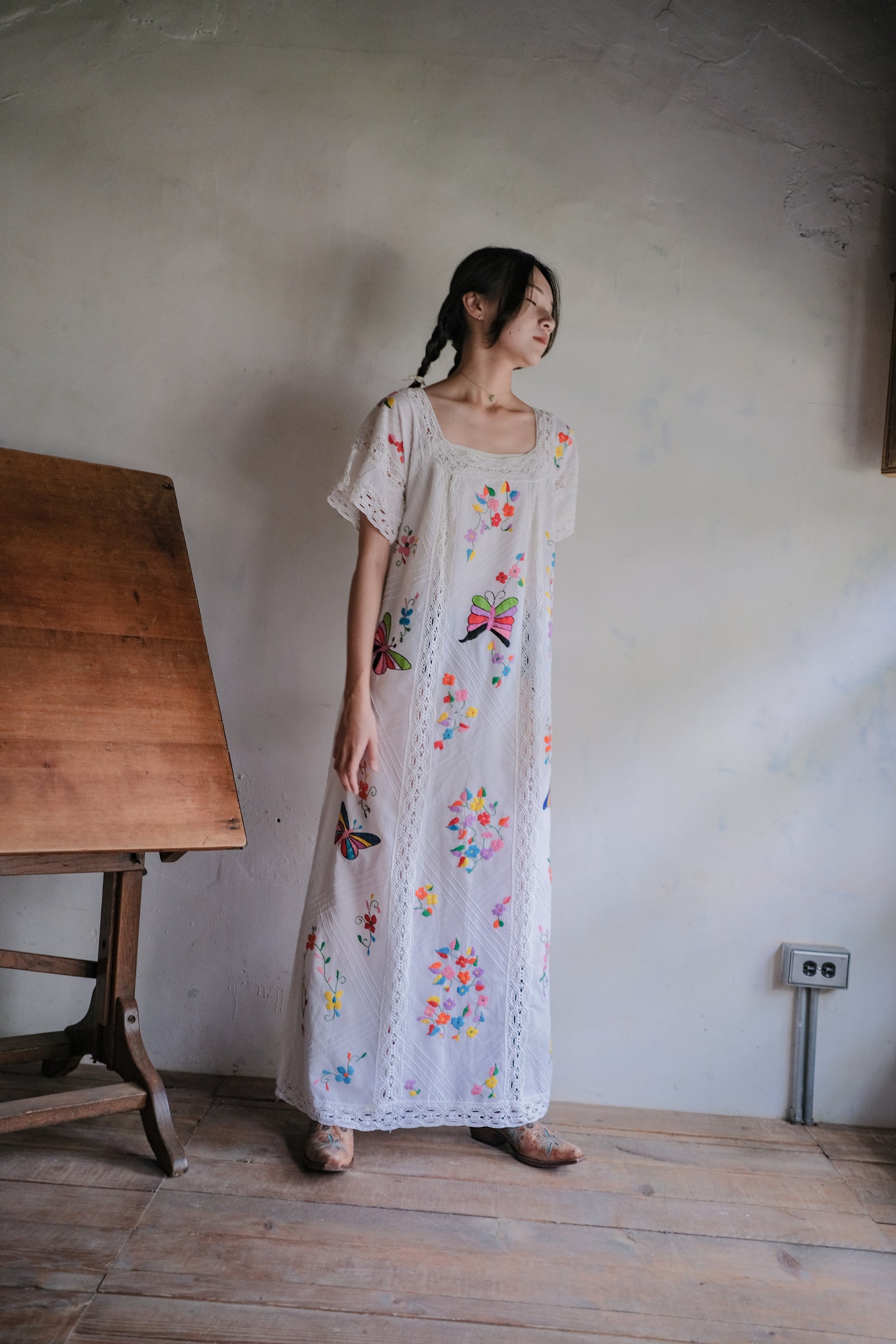 Vintage Mexican Maxi Dress / 墨西哥刺繡長裙