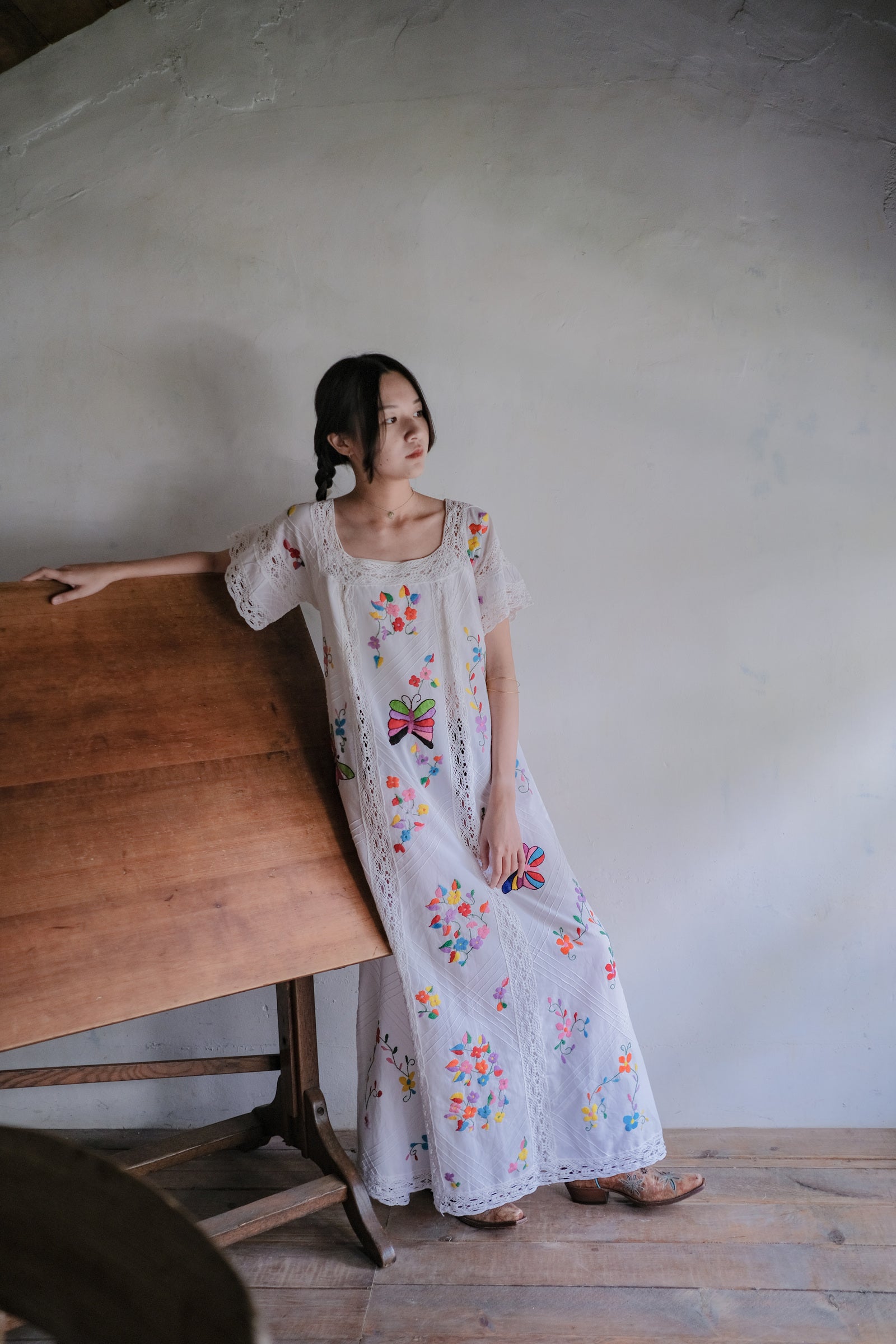 Vintage Mexican Maxi Dress / 墨西哥刺繡長裙