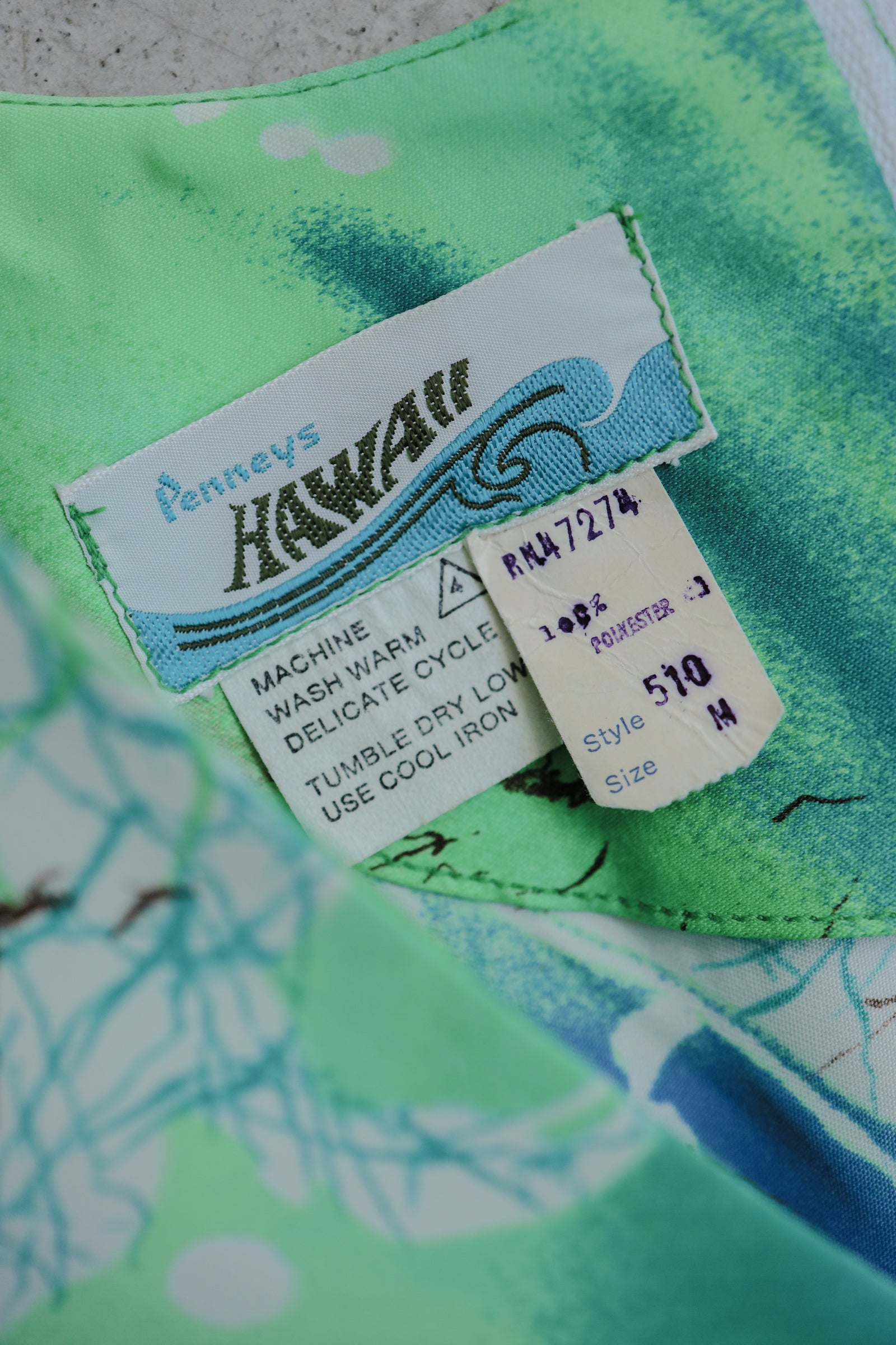 1980’s 'Penneys Hawaiian' Print Dress / 'Penneys Hawaiian' 夢湖印花長裙
