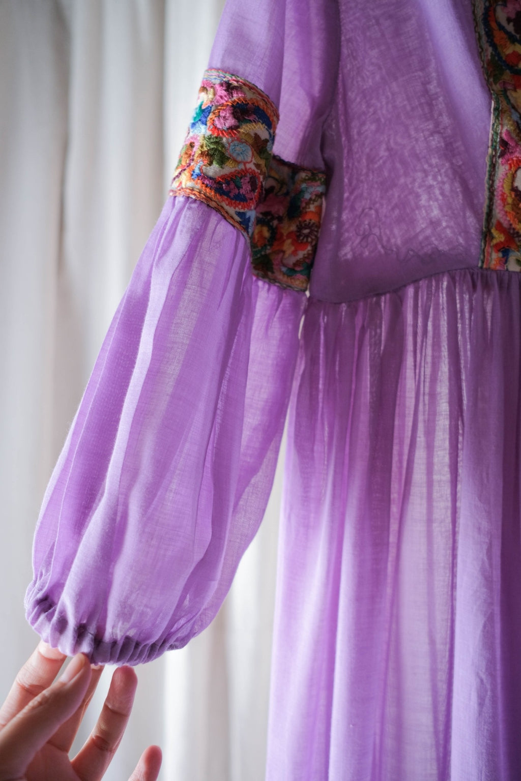 1970’s Beverly Paige Gauze Maxi Dress / Beverly Paige 薄紗長裙