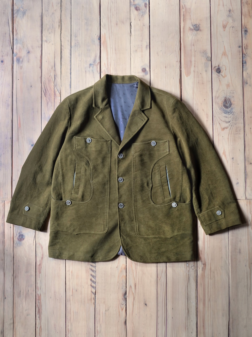 1980’s T.A.C.S. Italian Moleskin Maremmana Hunting Jacket / TACS COUNTRY 義大利馬萊瑪狩獵夾克