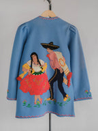 1940's Berty Mexican Embroidered  Wool Souvenir Jacket / Berty 墨西哥刺繡羊毛紀念夾克