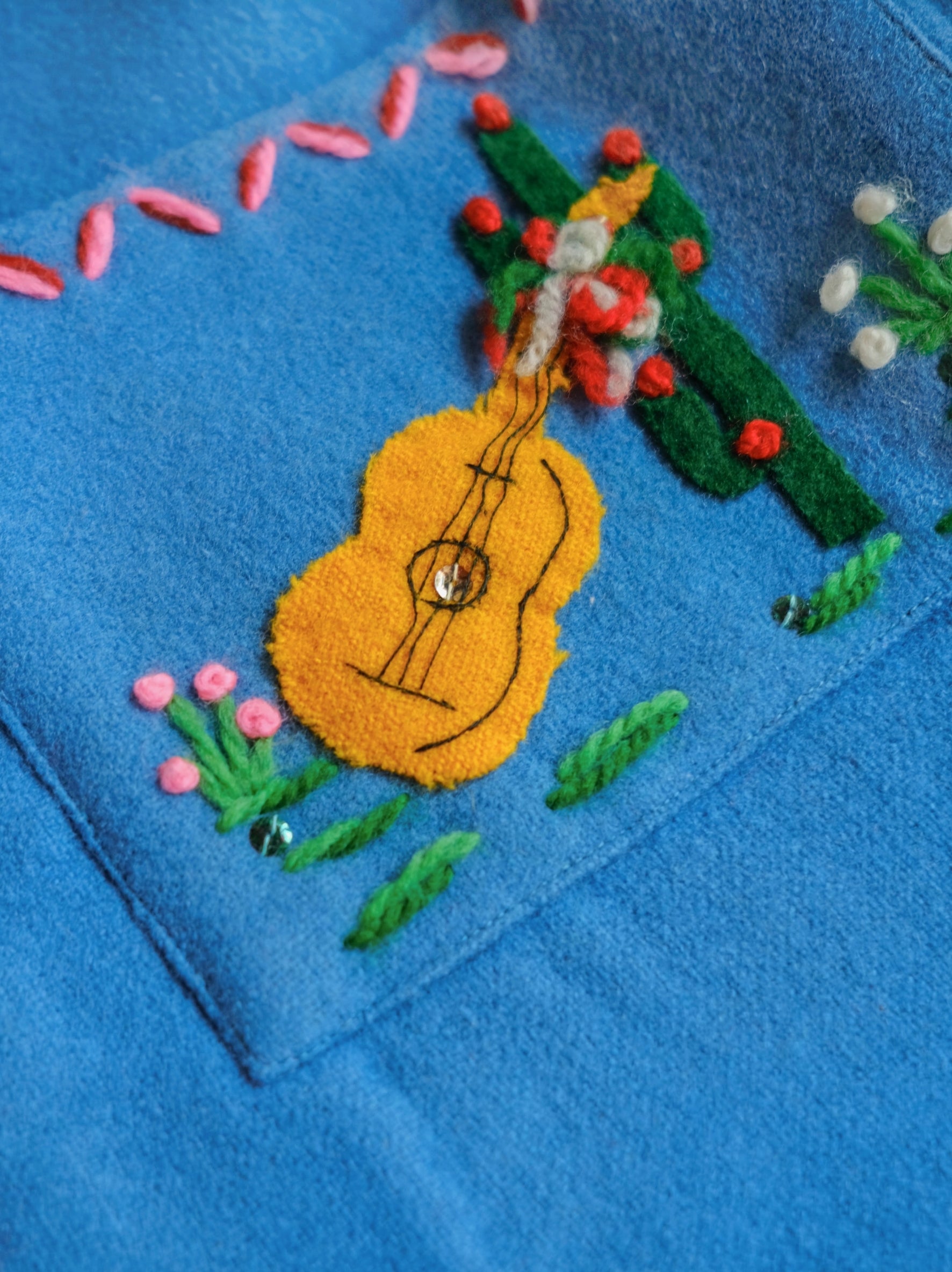 1940's Berty Mexican Embroidered  Wool Souvenir Jacket / Berty 墨西哥刺繡羊毛紀念夾克