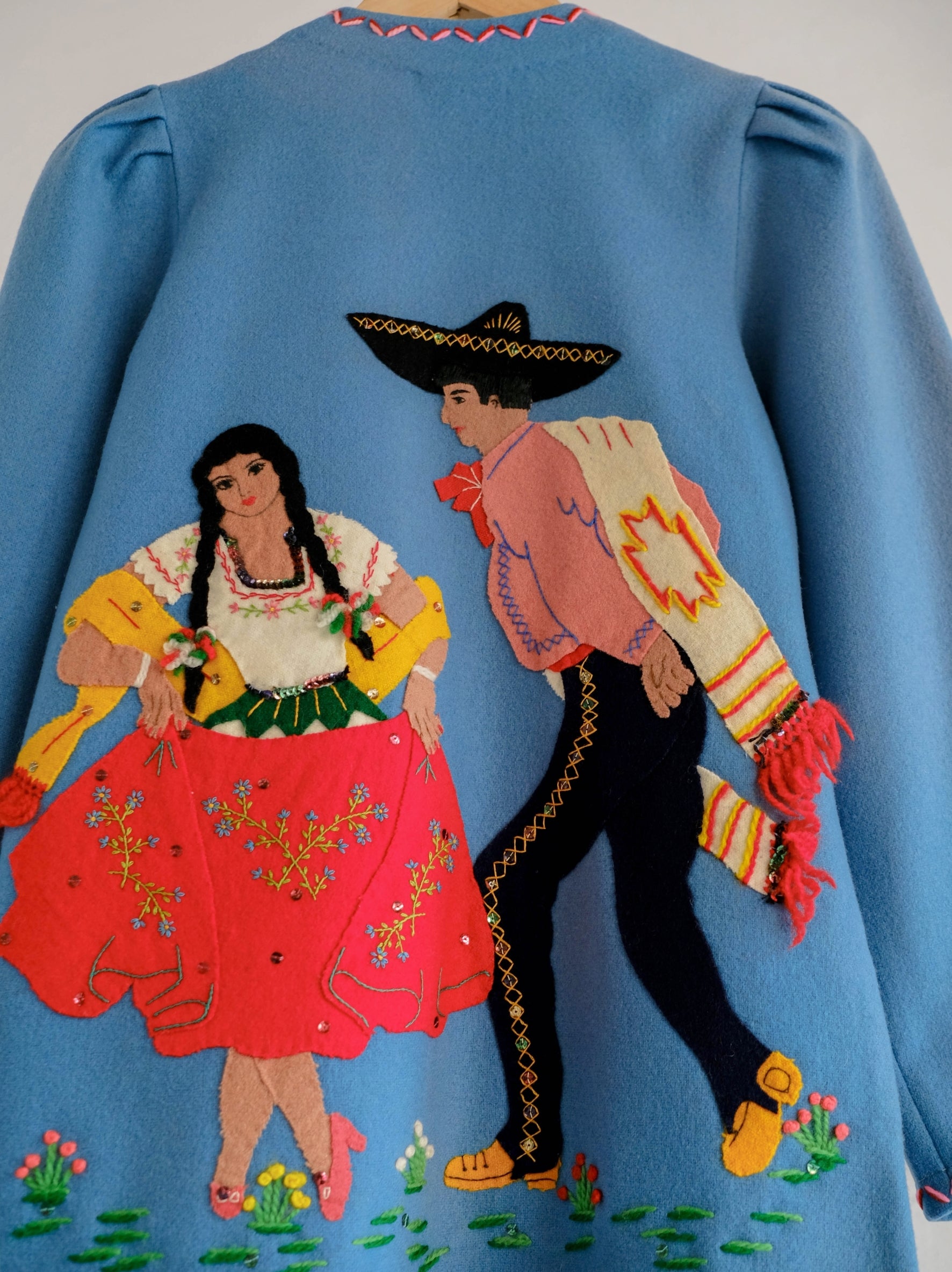 1940's Berty Mexican Embroidered  Wool Souvenir Jacket / Berty 墨西哥刺繡羊毛紀念夾克