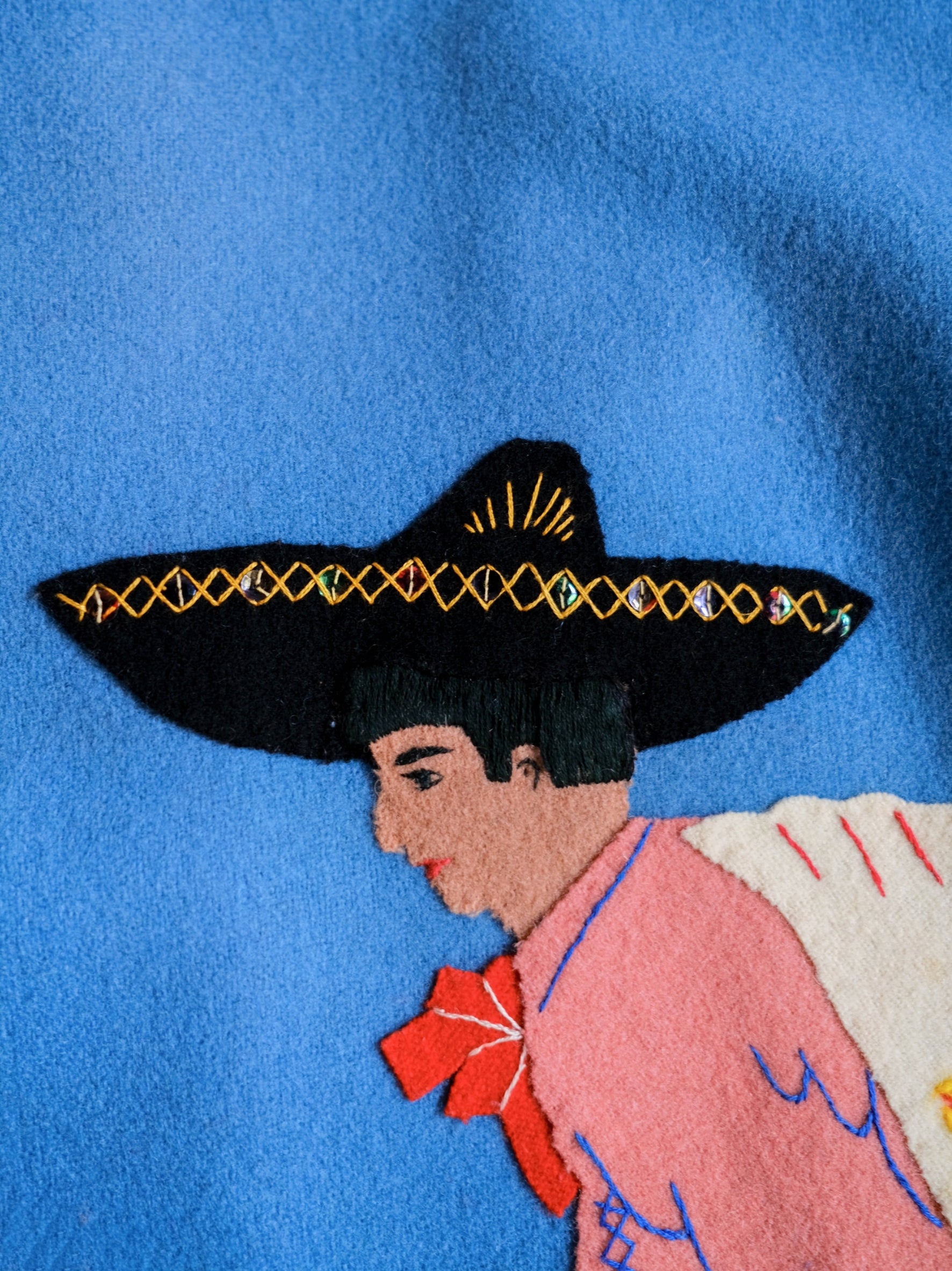 1940's Berty Mexican Embroidered  Wool Souvenir Jacket / Berty 墨西哥刺繡羊毛紀念夾克