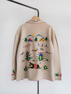 1950's LOPEZ Mexican Embroidered Wool Souvenir Jacket / LOPEZ Mexican Embroidered Wool Souvenir Jacket