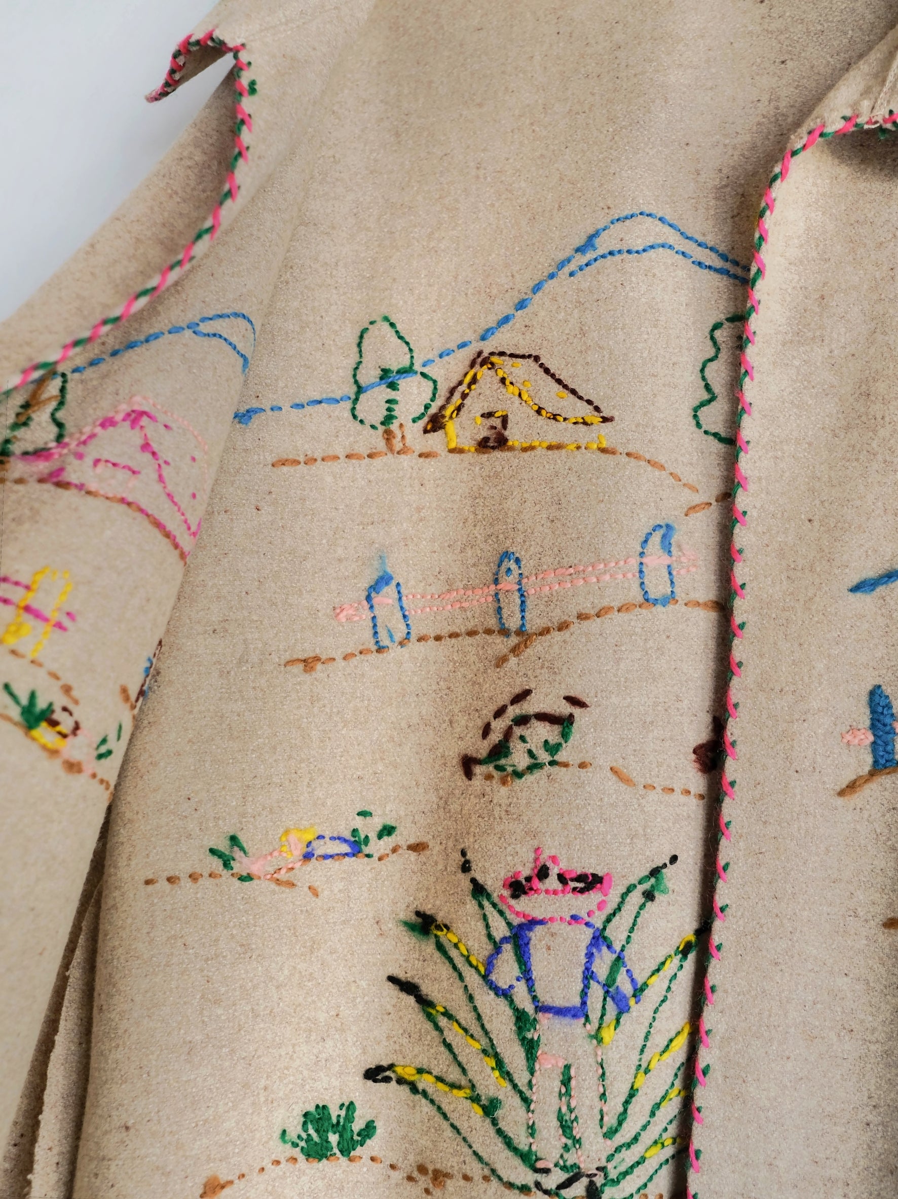 1950's LOPEZ Mexican Embroidered Wool Souvenir Jacket / LOPEZ Mexican Embroidered Wool Souvenir Jacket