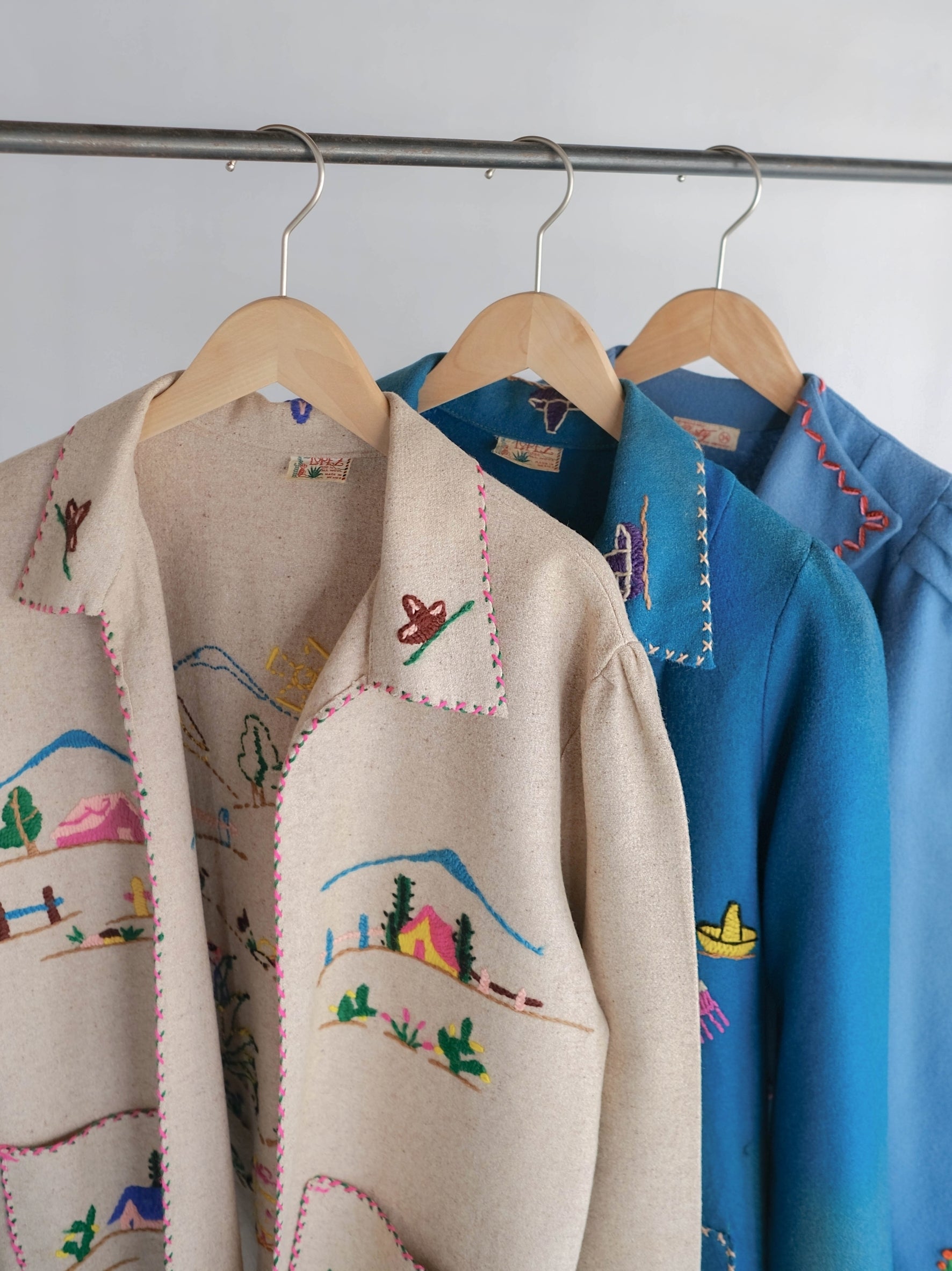 1950's LOPEZ Mexican Embroidered  Wool Souvenir Jacket / LOPEZ墨西哥刺繡羊毛紀念夾克