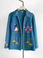 1950's LOPEZ Mexican Embroidered  Wool Souvenir Jacket / LOPEZ墨西哥刺繡羊毛紀念夾克