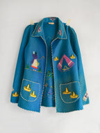 1950's LOPEZ Mexican Embroidered  Wool Souvenir Jacket / LOPEZ墨西哥刺繡羊毛紀念夾克