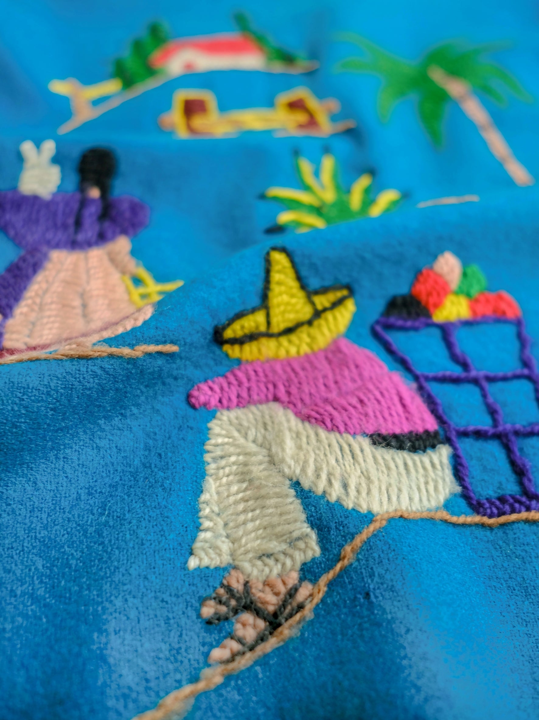 1950's LOPEZ Mexican Embroidered  Wool Souvenir Jacket / LOPEZ墨西哥刺繡羊毛紀念夾克