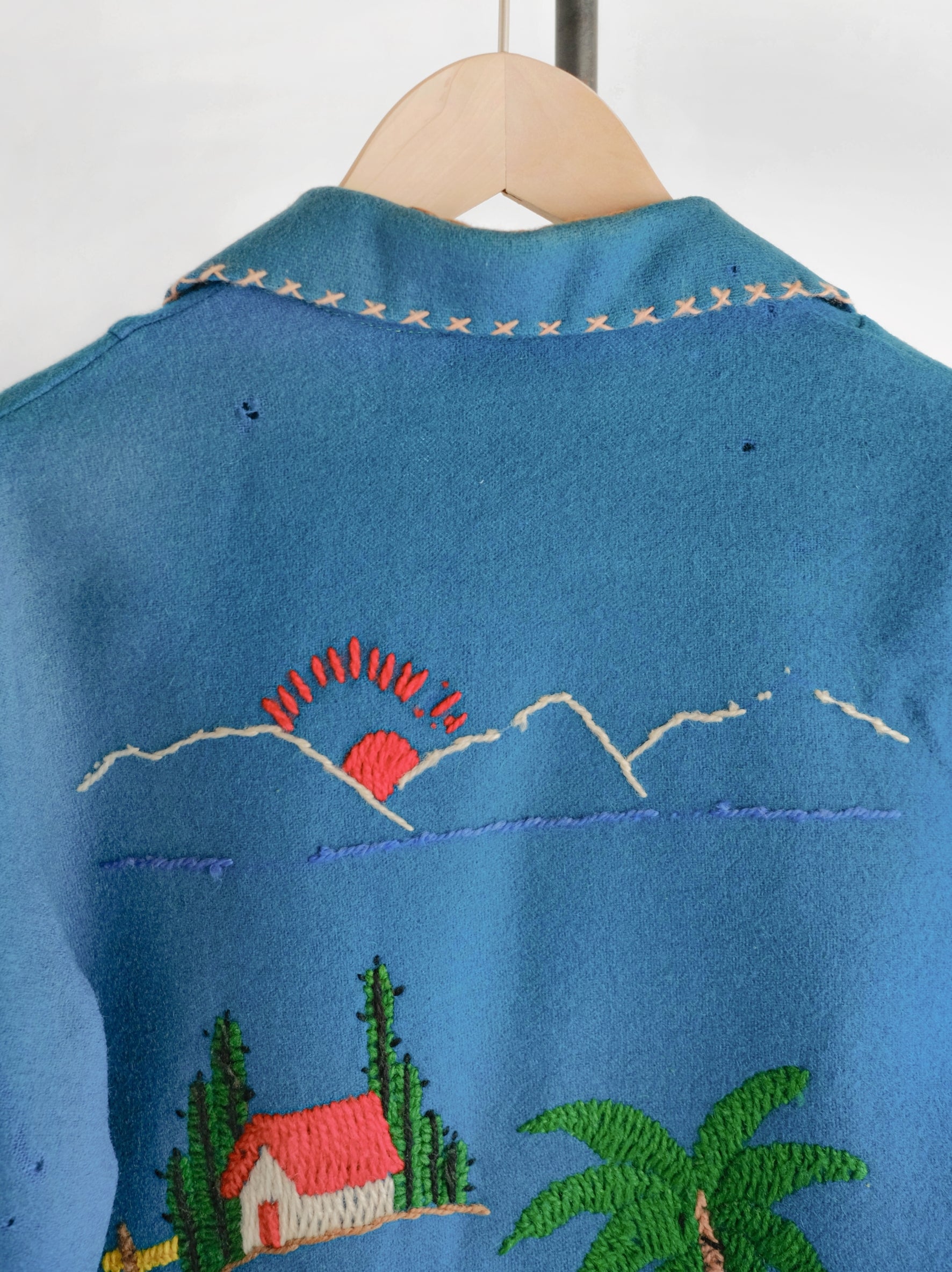 1950's LOPEZ Mexican Embroidered  Wool Souvenir Jacket / LOPEZ墨西哥刺繡羊毛紀念夾克