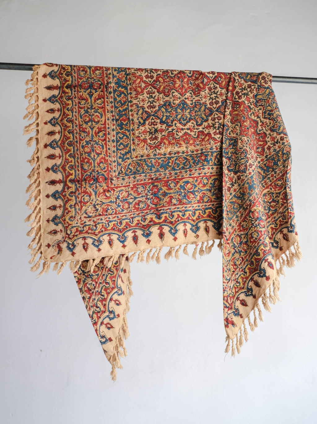 1960-70's Persian / Iranian Block Print Damask Pattern Folk Blouse