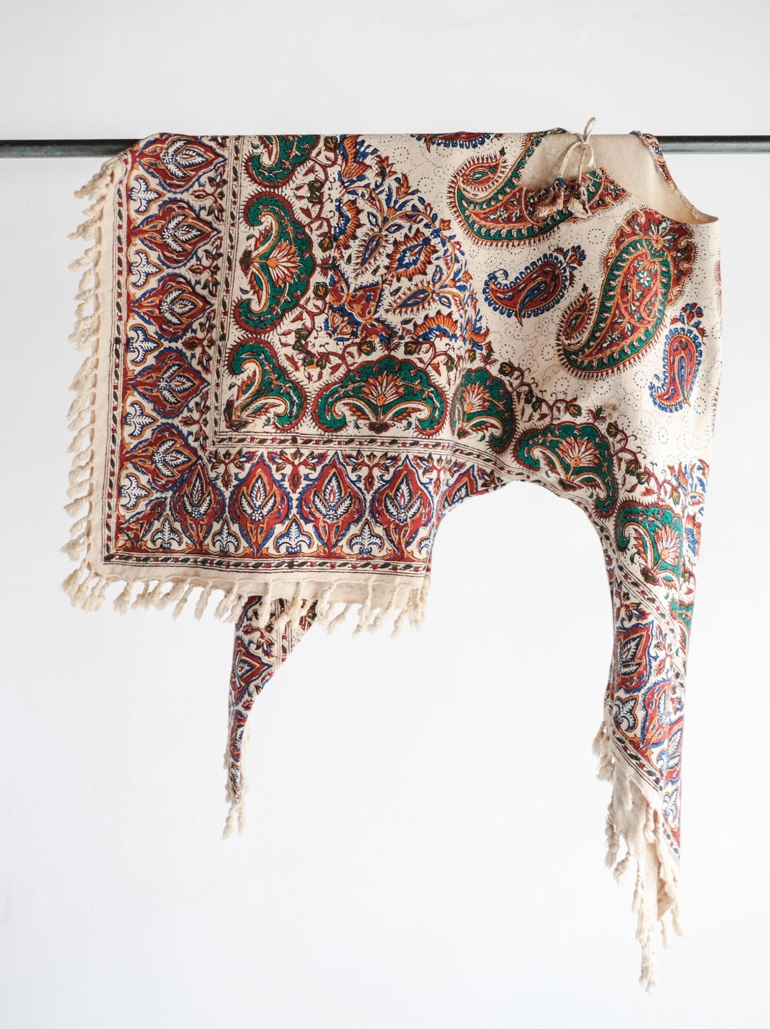 1960-70's Persian / Iranian Block Print Damask Pattern Folk Blouse   波斯手蓋印染織花圖騰民族罩衫