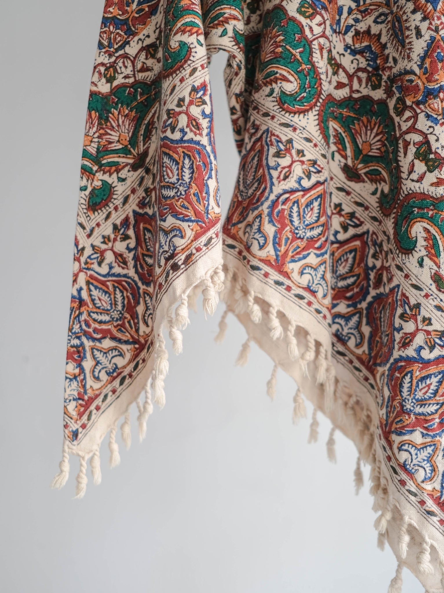 1960-70's Persian / Iranian Block Print Damask Pattern Folk Blouse   波斯手蓋印染織花圖騰民族罩衫