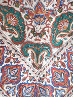 1960-70's Persian / Iranian Block Print Damask Pattern Folk Blouse   波斯手蓋印染織花圖騰民族罩衫