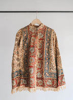 1960-70's Persian / Iranian Block Print Damask Pattern Folk Shirt   波斯手蓋印染織花圖騰民族罩衫