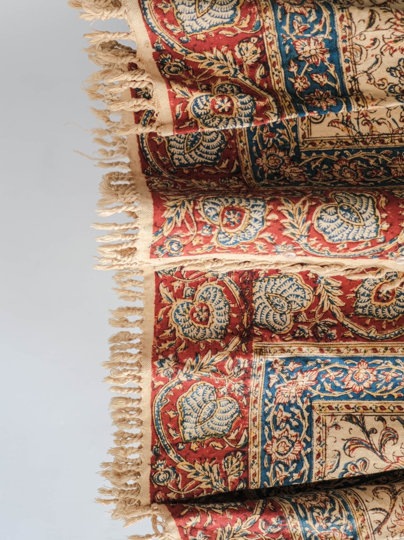 1960-70's Persian / Iranian Block Print Damask Pattern Folk Shirt   波斯手蓋印染織花圖騰民族罩衫
