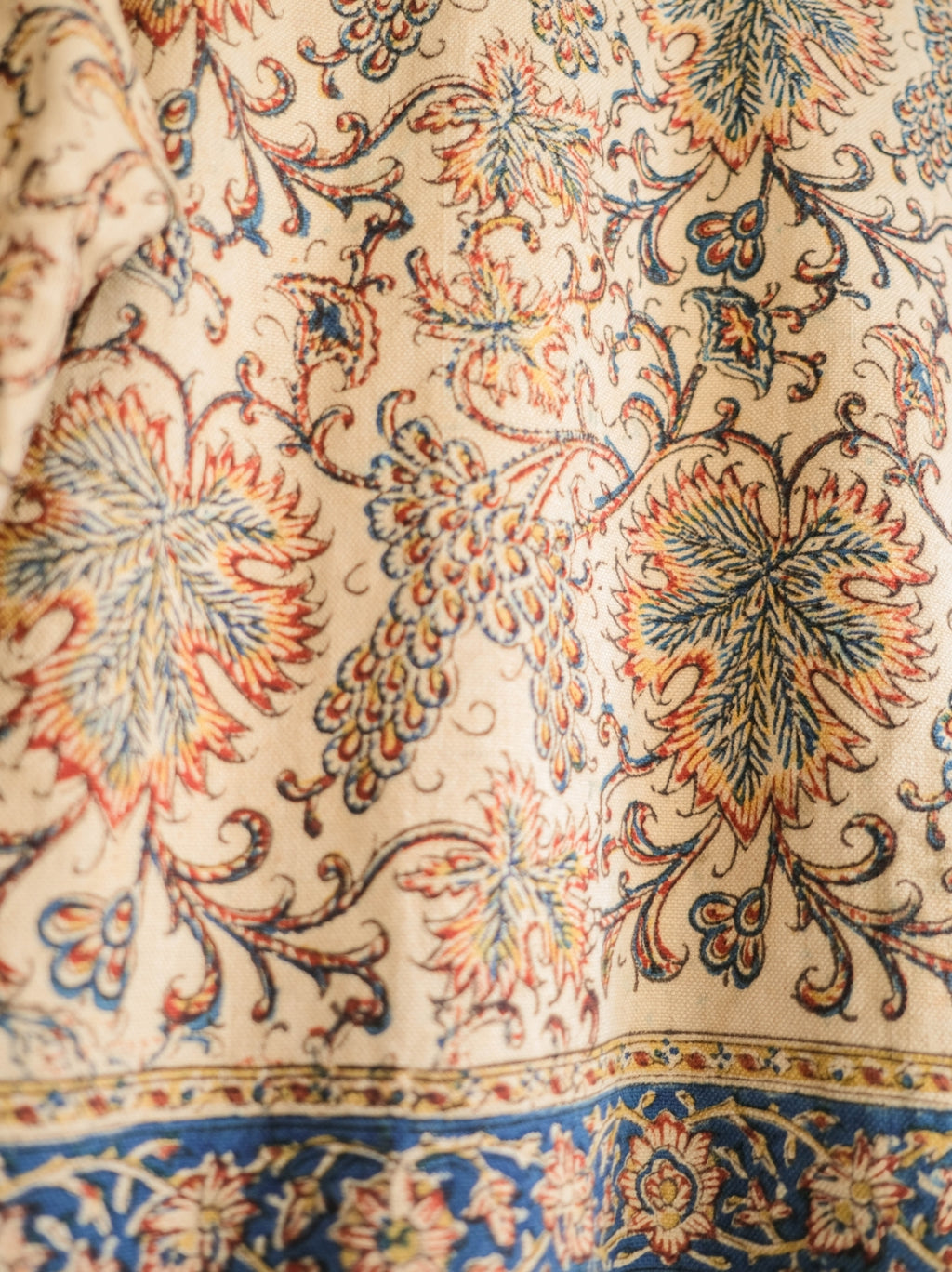 1960-70's Persian / Iranian Block Print Damask Pattern Folk Shirt   波斯手蓋印染織花圖騰民族罩衫