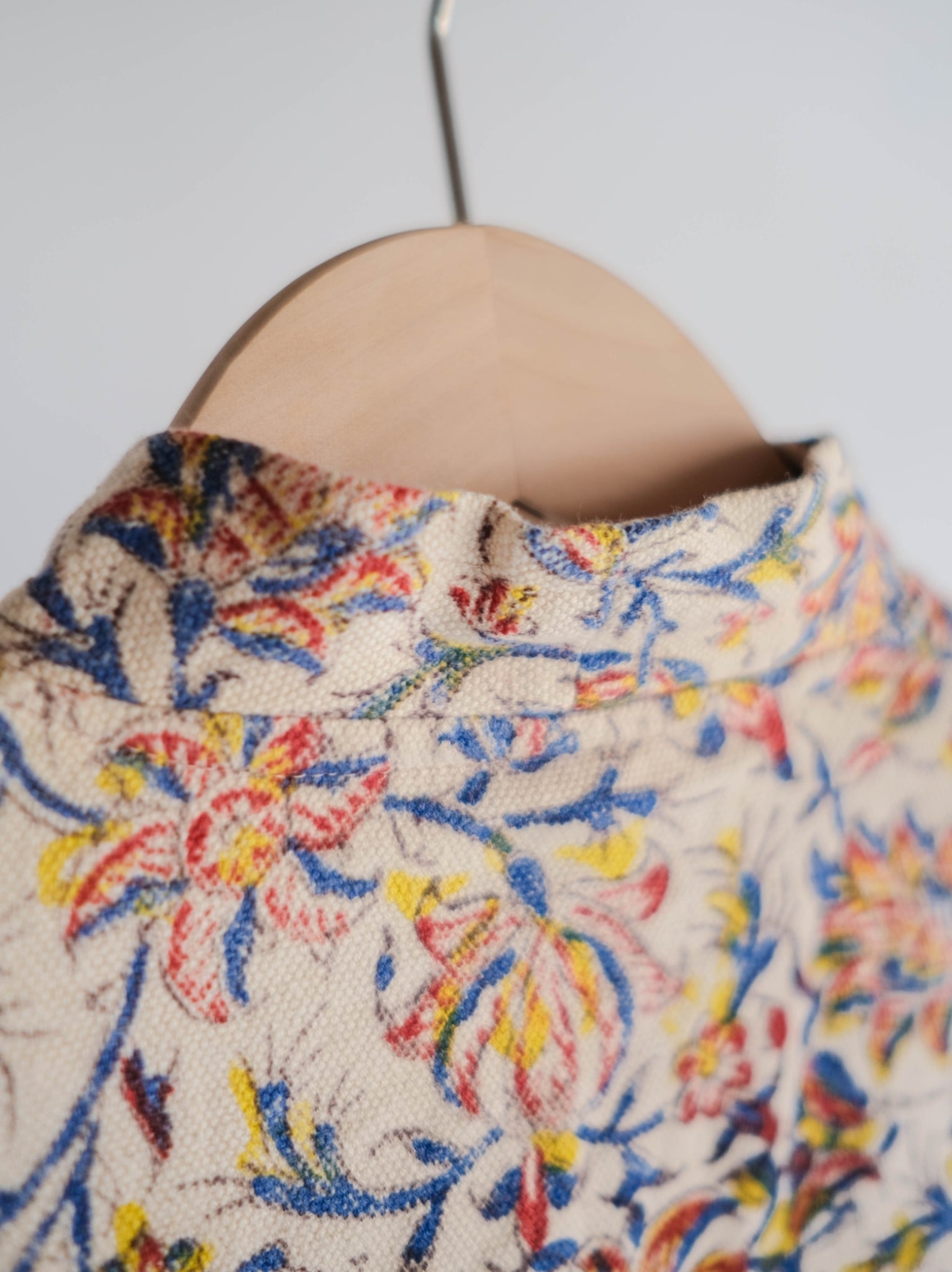 1960-70's Persian / Iranian Block Print Damask Pattern Folk Shirt   波斯手蓋印染織花圖騰民族罩衫
