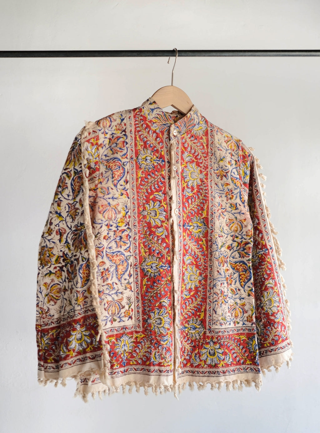 1960-70's Persian / Iranian Block Print Damask Pattern Folk Shirt   波斯手蓋印染織花圖騰民族罩衫