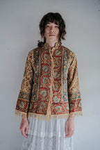 1960-70's Persian / Iranian Block Print Damask Pattern Folk Shirt   波斯手蓋印染織花圖騰民族罩衫
