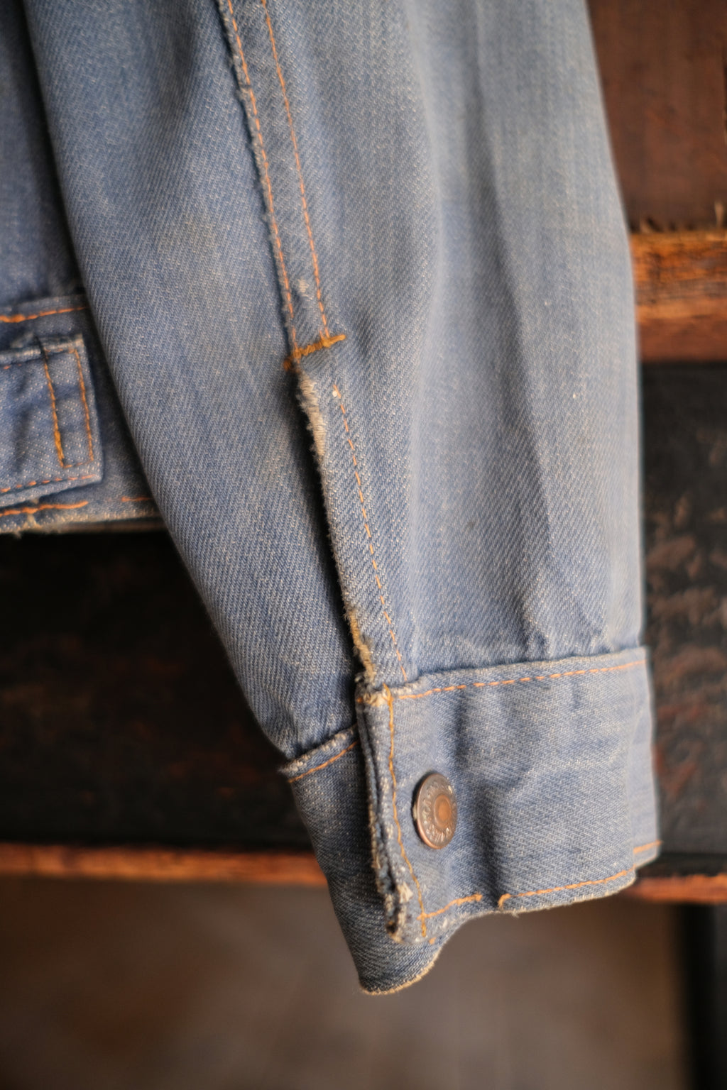 1970’s "LEVIS for Gals" Hippie Leather patched Denim Jacket / 嬉皮皮革拼接丹寧夾克