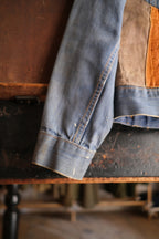 1970’s "LEVIS for Gals" Hippie Leather patched Denim Jacket / 嬉皮皮革拼接丹寧夾克