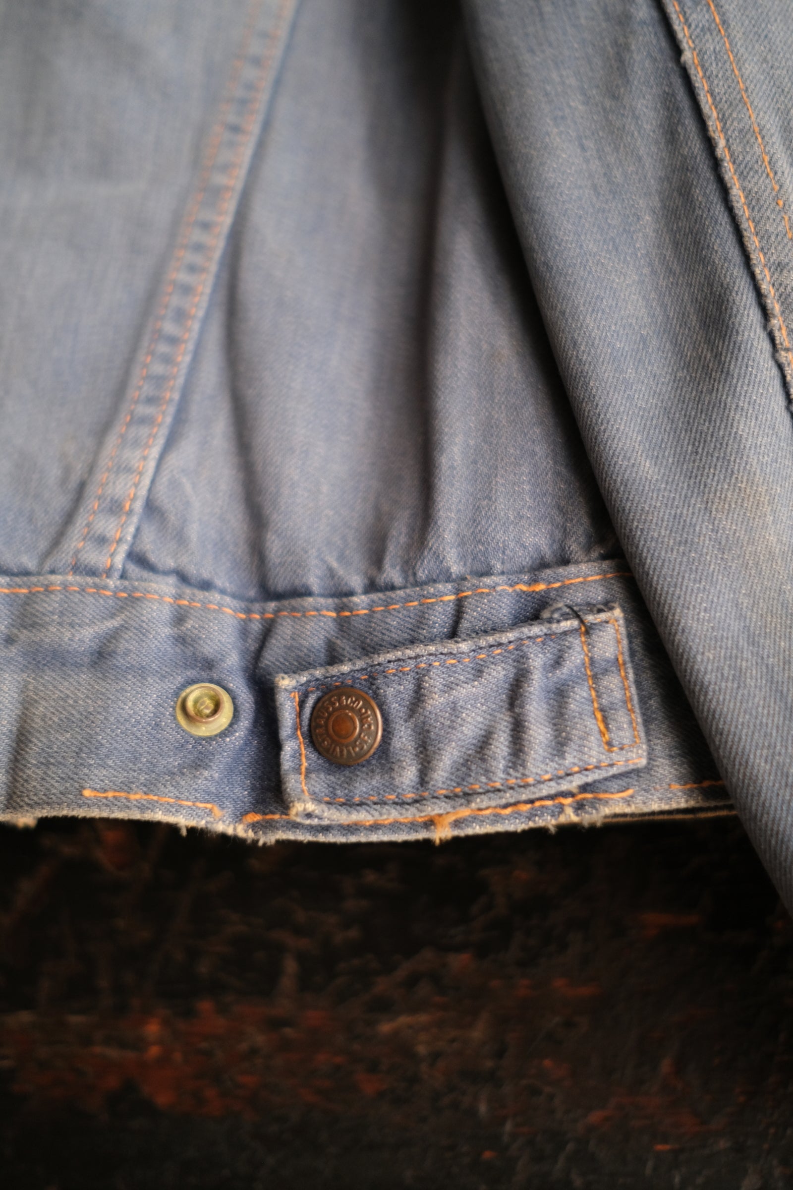 1970’s "LEVIS for Gals" Hippie Leather patched Denim Jacket / 嬉皮皮革拼接丹寧夾克