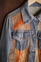 1970’s "LEVIS for Gals" Hippie Leather patched Denim Jacket / 嬉皮皮革拼接丹寧夾克