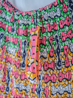 African Wax Print Empire Waist Maxi Dress / 非洲蠟染印花高腰長裙