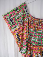 African Wax Print Empire Waist Maxi Dress / 非洲蠟染印花高腰長裙
