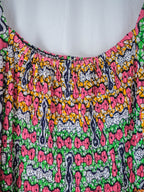 African Wax Print Empire Waist Maxi Dress / 非洲蠟染印花高腰長裙