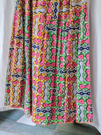 African Wax Print Empire Waist Maxi Dress / 非洲蠟染印花高腰長裙