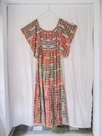African Wax Print Empire Waist Maxi Dress / 非洲蠟染印花高腰長裙